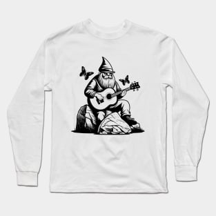 Gnome Playing Guitar Long Sleeve T-Shirt